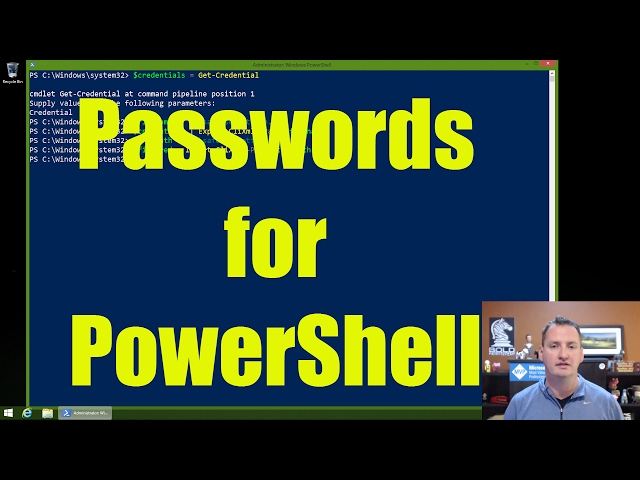 Learn to securely use Passwords with PowerShell