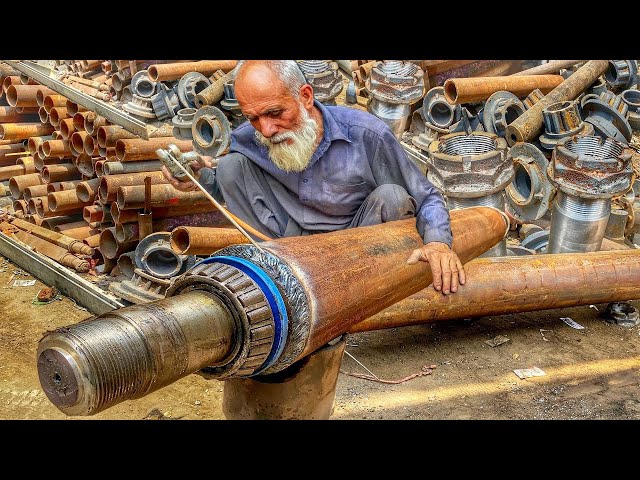 A 76 Year Old Hardworking Craftsman Manufacturing Axles for Heavy Duty Vehicles