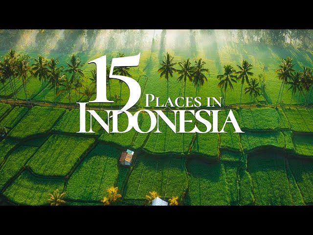 15 Most Beautiful Places to Visit in Indonesia 4K 🇮🇩 | Ubud | Nusa Penida | Raja Ampat