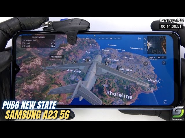 Samsung A23 5G Test game PUBG New State | Snapdragon 695