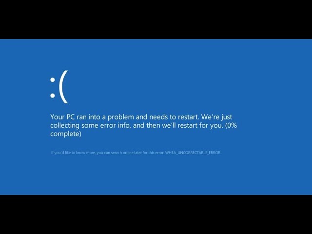 Diagnose random blue screen errors on new Intel i9-7960x  - LIVE