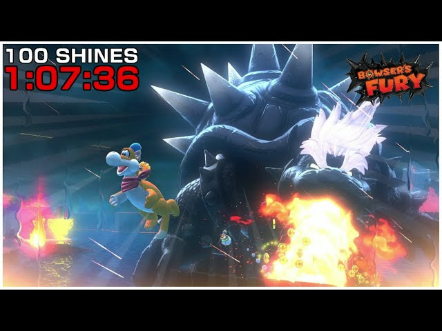 [WR] Bowser's Fury 100 Shines Speedrun in 1:07:36