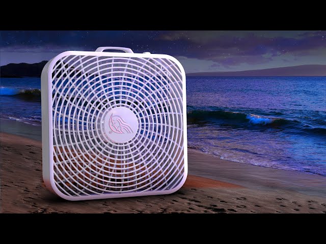 Fan Noise & Ocean Waves Are Perfect! | White Noise Black Screen
