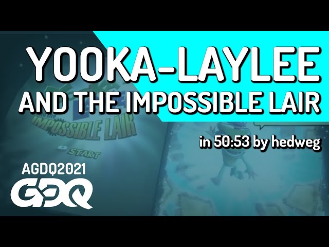 Yooka-Laylee and the Impossible Lair by hedweg in 50:53 - Awesome Games Done Quick 2021 Online