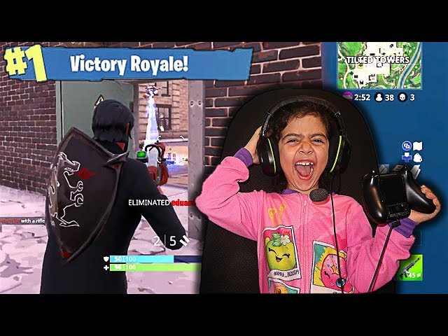 MY 5 YEAR OLD LITTLE SISTER PLAYS FORTNITE FOR THE FIRST TIME!! (SISTER PLAYS LIKE NINJA!)