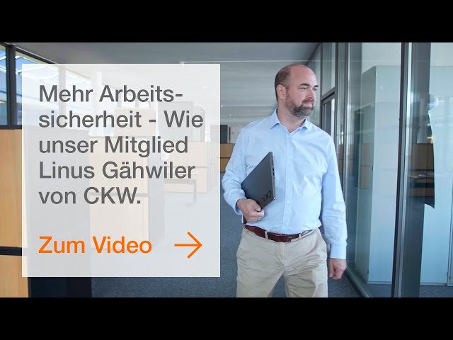 Sicherheits-Charta: Wie unser Mitglied Linus Gähwiler von CKW