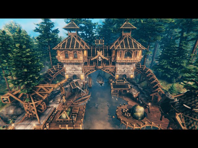 Bridge House Build - Valheim Live Stream # 4