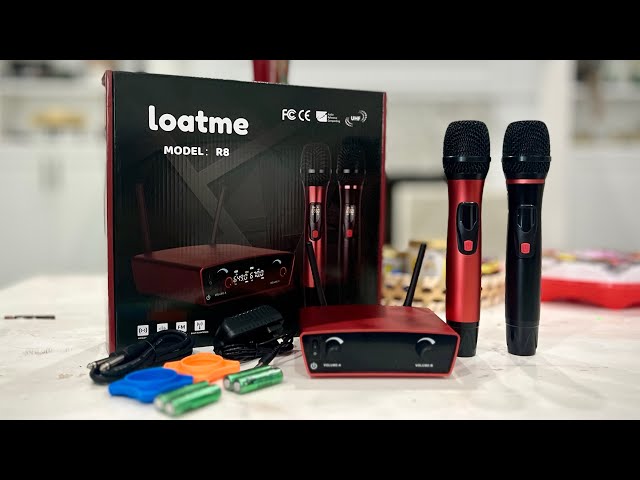 LOATME R8 Wireless Microphone System for Karaoke Singing