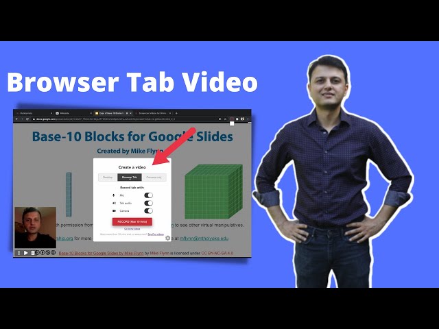 How to Record a Screencast Video of a Browser Tab