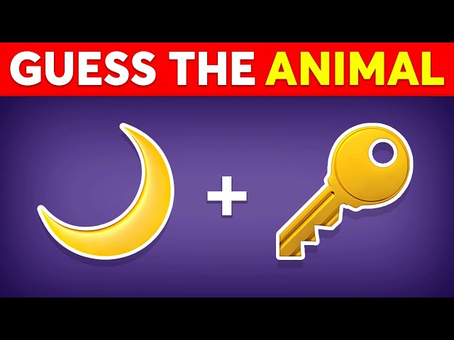Guess the ANIMAL by Emoji? 🐶 Monkey Quiz