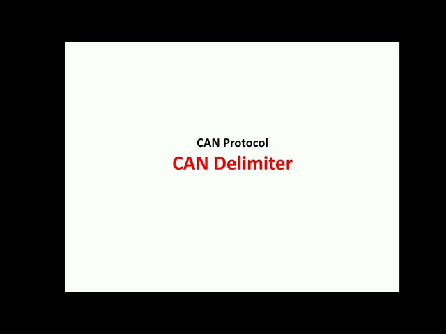 CAN Protocol | CAN Delimiter | What is Delimiter in CAN | Embedded World