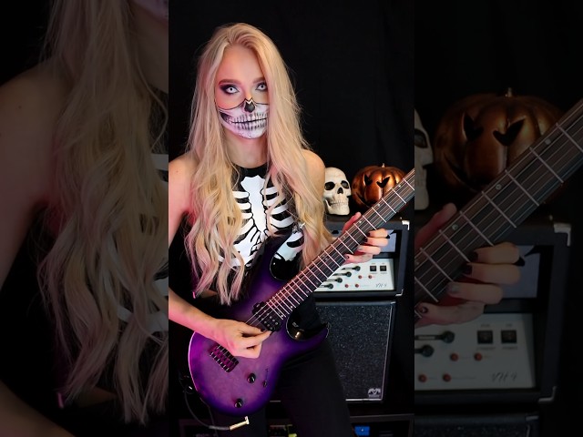 Spooky Scary Skeletons SHRED 💀 #sophielloyd #guitar