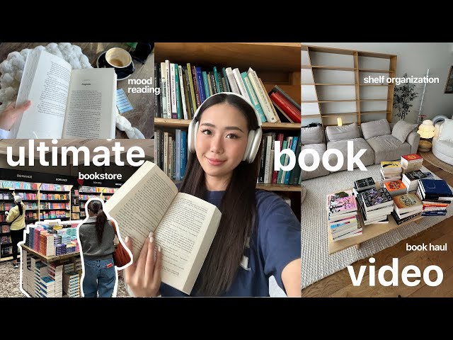 The ultimate BOOK video | bookstore & stationary shopping, mood reading, book haul