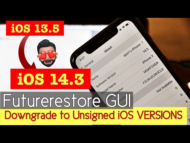 How to Restore to UNSIGNED iOS Versions - FutureRestore GUI EASY METHOD 2021