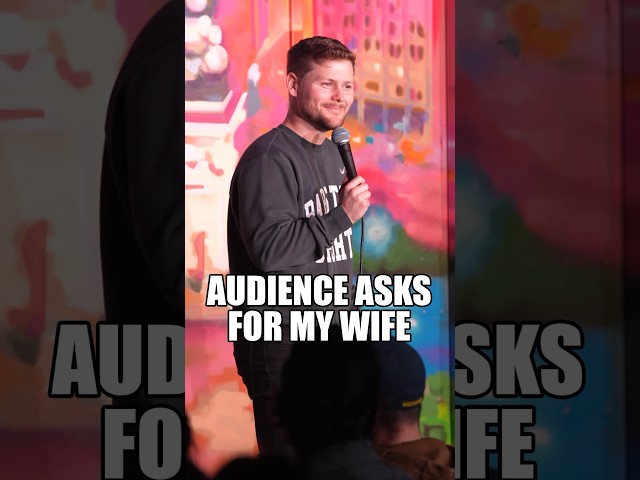 Audience member asks for my wife. #standup #comedy #drewlynch #wife
