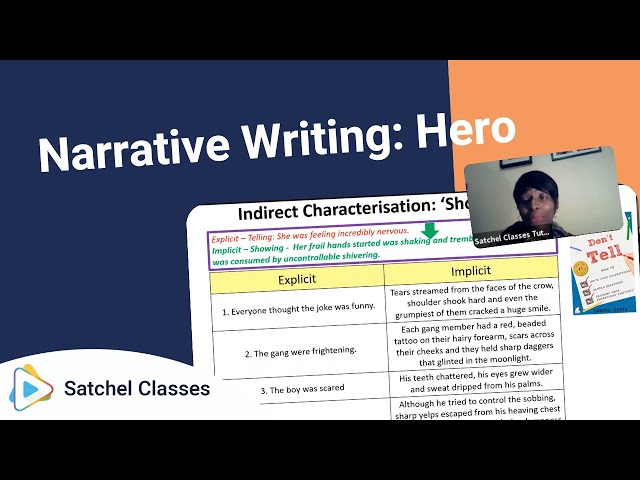 Narrative Writing  Hero | English | Satchel Classes