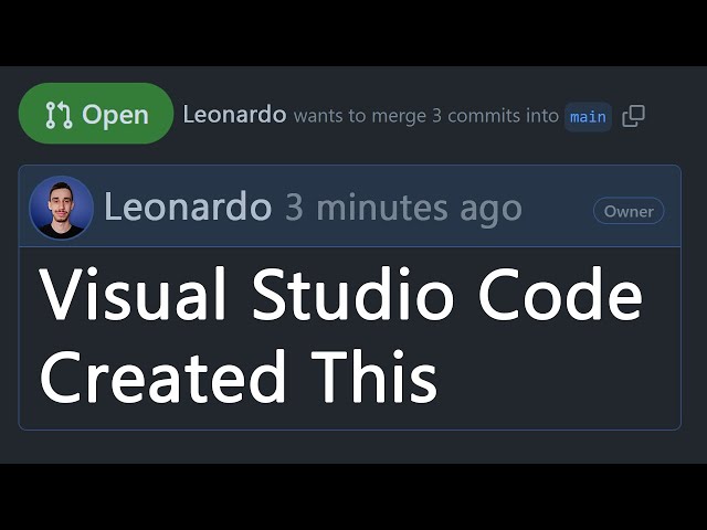 Create a Pull Request from Visual Studio Code [1/3]