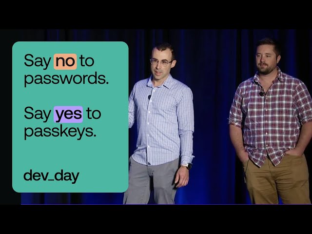 Ditch passwords: Passkeys are the future of logins | DevDay at Oktane 2023