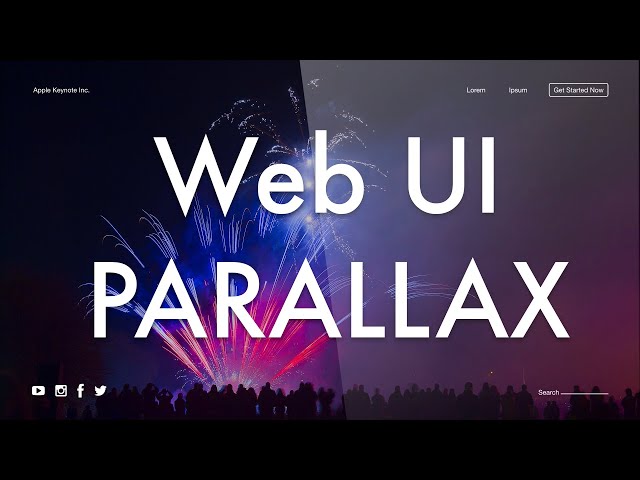 #089 Web UI Design 🔥 Parallax Animation 🔥Keynote Prototyping Magic Move Principle #StayHome