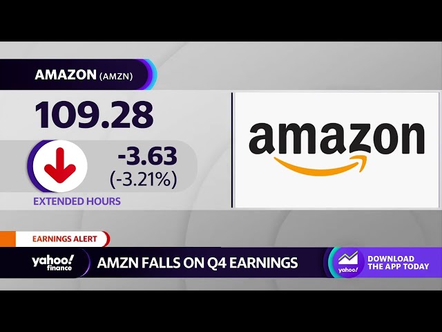 Amazon stock drops on Q4 earnings, slowing AWS growth