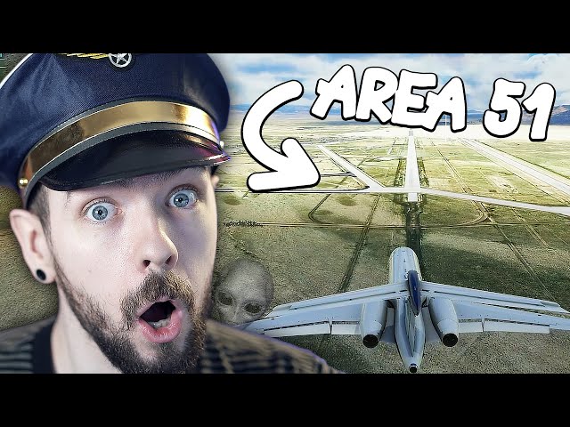 I Flew to AREA 51 in Flight Simulator