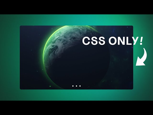 HTML and CSS Project Tutorial: Pure CSS Image Slider