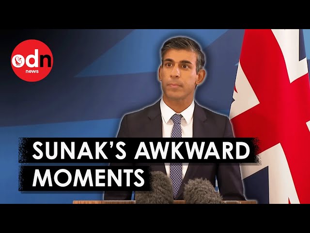 Rishi Sunak's Most Awkward Moments Caught on Camera