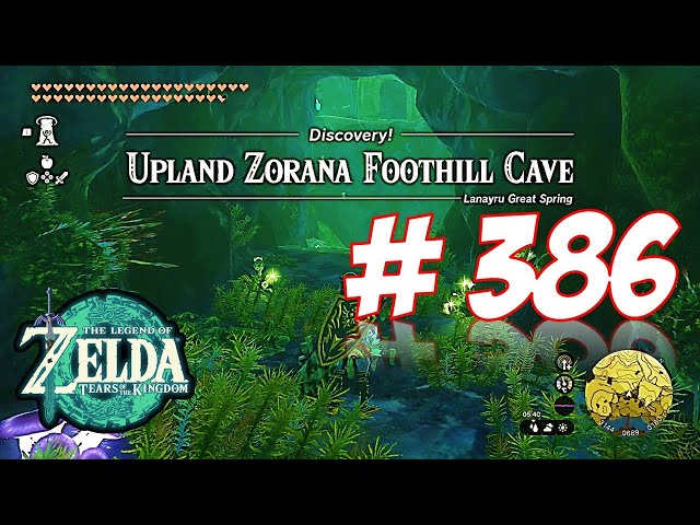 Upland Zorana Foothill Cave The Legend Of Zelda Tears of the Kingdom Gameplay Nintendo Switch