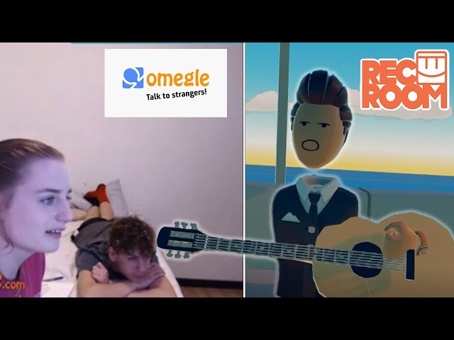 I Played Guitar For Them On Omegle in VR Rec Room!