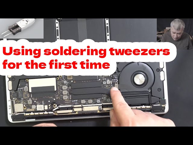 MacBook Pro A1708 no power logic board repair - Using soldering tweezers for the first time :)