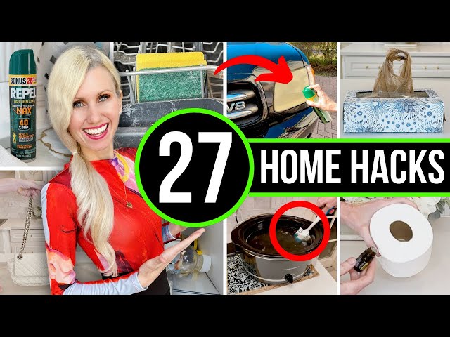 *27* INGENIOUS HOME HACKS You NEED In YOUR LIFE!￼