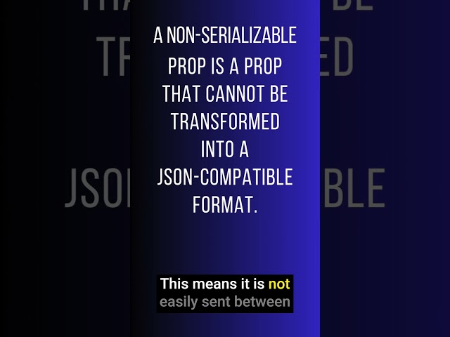Non-Serializable Props in Next.js