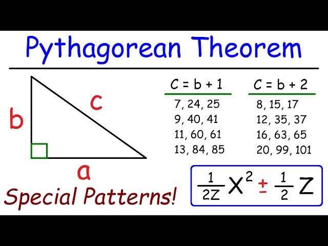 Special Patterns of the Pythagorean Theorem For Right Triangles