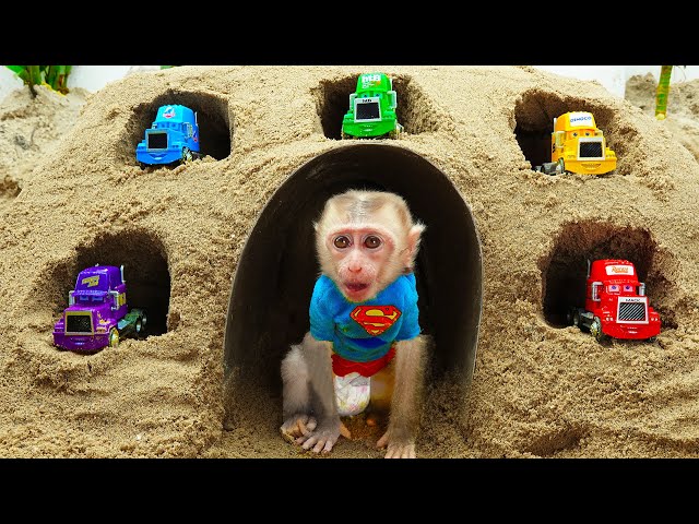 Baby Monkey Bimbim the villain destroys the car |X Dino