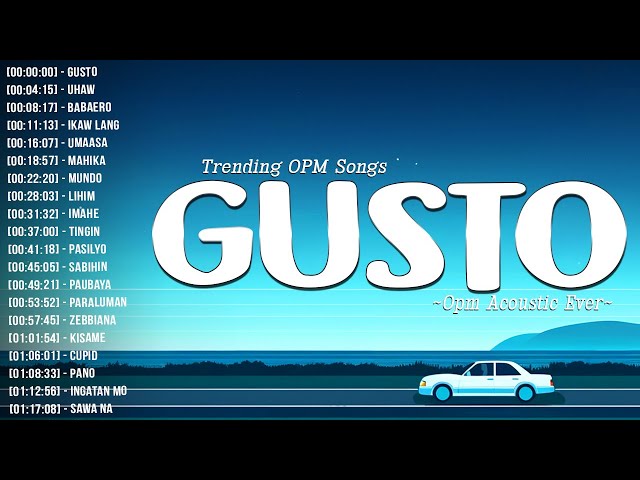 Gusto, Uhaw 🎧 Top Hits OPM Acoustic Song With Lyrics 2024 🎧Top Viral Tagalog Songs Playlist