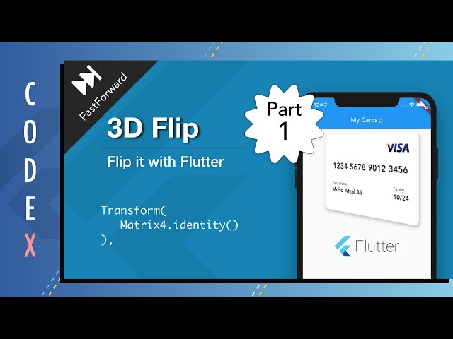 Flutter 3D Animation Tutorial || Card Payment UI