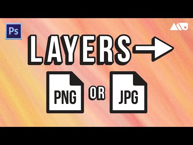How to Turn Layers into PNGs with a Single Click in Adobe Photoshop Tutorial