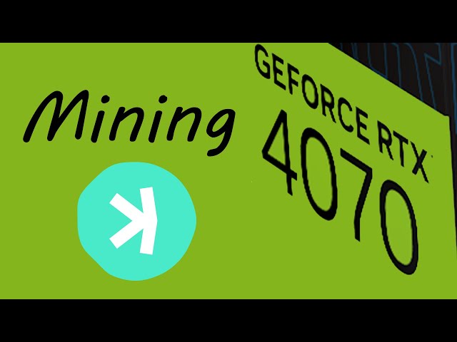 RTX 4070 Mining Hashrate - Kaspa - Initial Test
