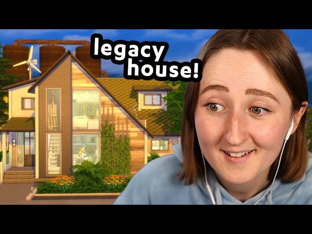 i built a *modern house* for my legacy challenge in the sims