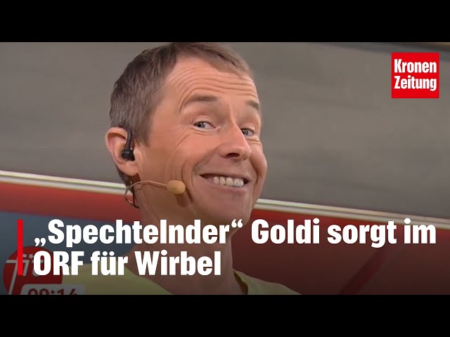 „Spechtelnder“ Goldi sorgt im ORF für Wirbel | krone.tv NEWS