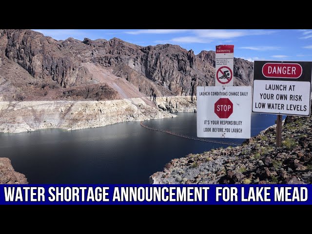 Water shortage announcement expected Monday for Lake Mead.
