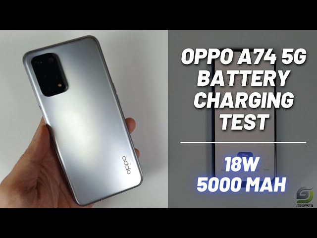 Oppo A74 5G Battery Charging test 0% to 100% | 18W fast charger 5000 mAh