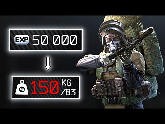 50,000 EXP with 150KG and 50 Kills (1 Raid)