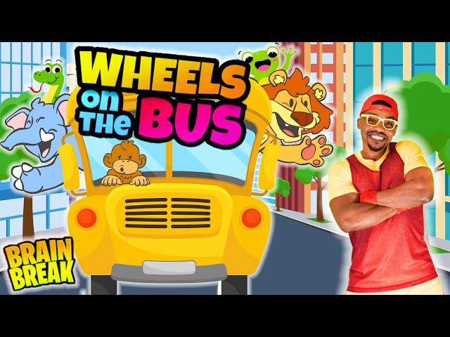 Wheels on the Bus | Fun Kids Songs And Nursery Rhymes | Zoo Animals