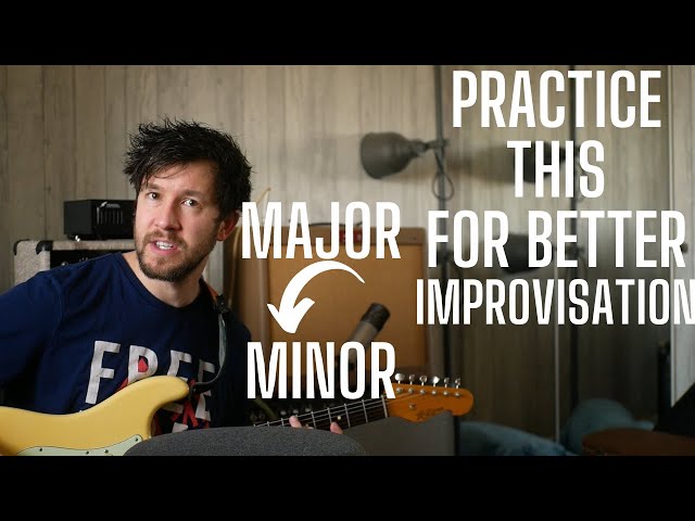 One of the Best Improvisation Exercises - Major to Minor Scale phrasing