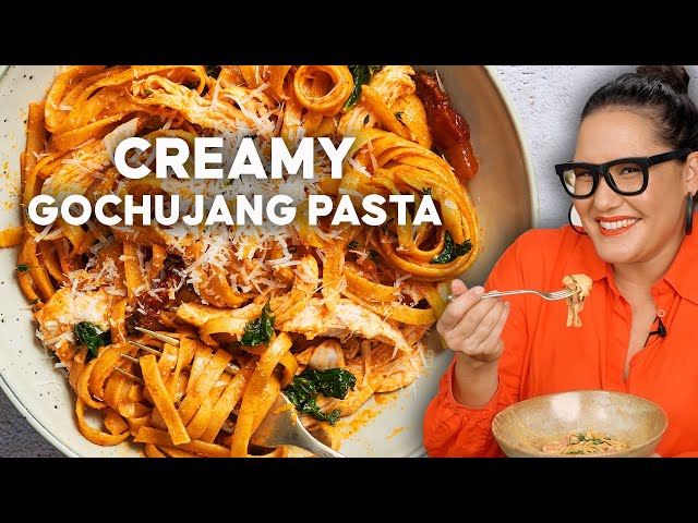 Creamy Chicken Pasta? I’m OK with it 😆 | Gochujang Chicken Fettuccine | Marion's Kitchen