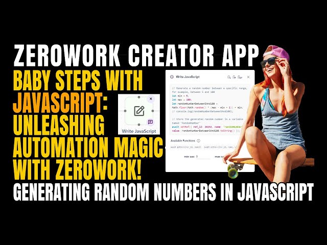 Baby Steps with JavaScript: Unleashing Automation Magic with ZeroWork | Automation Tutorial