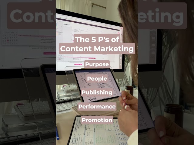 The 5 Ps of Content Marketing! Planning your content.⁣⁣ It’s all about these key pillars!⁣⁣ #content