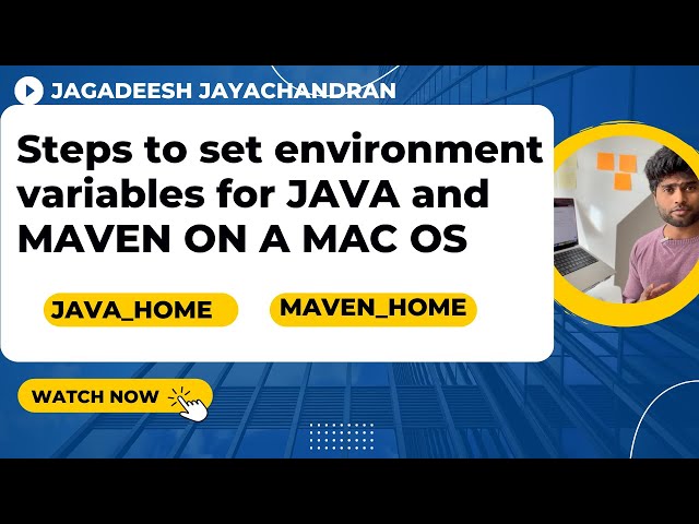 Steps to set environment variables for JAVA and MAVEN on a MAC OS M1