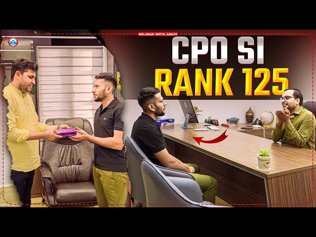 SSC CPO SI 2023 AIR : 125 | SSC CPO SI Selected Student Interview by Ankit Sir | SSC CPO Result 2023